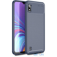 Чохол-накладка Ipaky Carbon Fiber Series/Soft TPU Case Samsung Galaxy M10 Blue