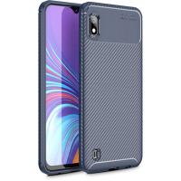 Чохол-накладка Ipaky Carbon Fiber Series/Soft TPU Case Samsung Galaxy M10 Blue