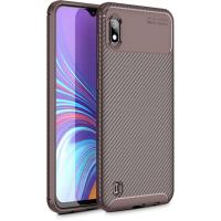 Чохол-накладка Ipaky Carbon Fiber Series/Soft TPU Case Samsung Galaxy M10 Brown