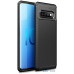 Чохол-накладка Ipaky Carbon Fiber Series/Soft TPU Case Samsung Galaxy S10 Black — інтернет магазин All-Ok. фото 1