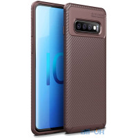 Чохол-накладка Ipaky Carbon Fiber Series/Soft TPU Case Samsung Galaxy S10e Black