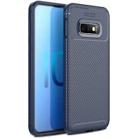 Чохол-накладка Ipaky Carbon Fiber Series/Soft TPU Case Samsung Galaxy S10e Blue