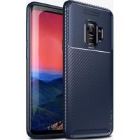 Чохол-накладка Ipaky Carbon Fiber Series/Soft TPU Case Samsung Galaxy S9 Blue