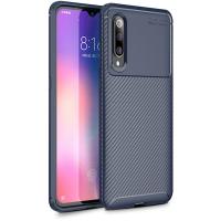 Чохол-накладка Ipaky Carbon Fiber Series/Soft TPU Case Xiaomi Mi 9 Blue