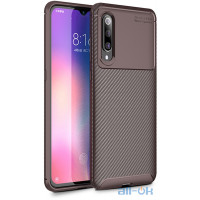 Чохол-накладка Ipaky Carbon Fiber Series/Soft TPU Case Xiaomi Mi 9 Brown