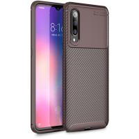 Чохол-накладка Ipaky Carbon Fiber Series/Soft TPU Case Xiaomi Mi 9 Brown