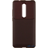 Чохол-накладка  Ipaky Carbon Fiber Series/Soft TPU Case Xiaomi Mi 9T/Mi 9T Pro/Redmi K20/K20 Pro Brown