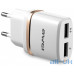 AWEI C-930 Travel charger 2USB 2.1A White/Gold  — інтернет магазин All-Ok. фото 2