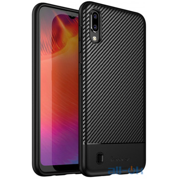 Чохол-накладка Ipaky Carbon Fiber Series/TPU Case With Carbon Fiber Samsung Galaxy M10 Black