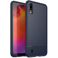 Чохол-накладка Ipaky Carbon Fiber Series/TPU Case With Carbon Fiber Samsung Galaxy M10 Blue