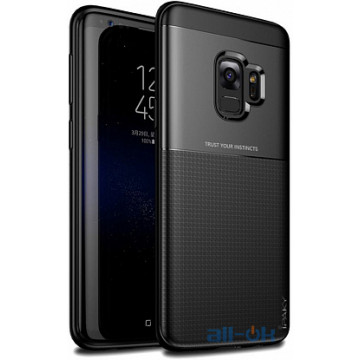 Чохол-накладка Ipaky Elegant Grid Design TPU Hybrid Case Samsung Galaxy S9 G960F Black