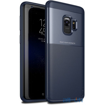Чохол-накладка Ipaky Elegant Grid Design TPU Hybrid Case Samsung Galaxy S9 G960F Blue