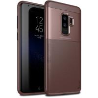 Чохол-накладка Ipaky Elegant Grid Design TPU Hybrid Case Samsung Galaxy S9 Plus G965F Brown