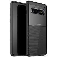 Чохол-накладка Ipaky Shield Series/Elegant Grid Design TPU Hybrid Case Samsung Galaxy S10 Black