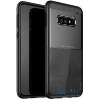 Чохол-накладка Ipaky Shield Series/Elegant Grid Design TPU Hybrid Case Samsung Galaxy S10e Black