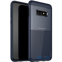 Чохол-накладка Ipaky Shield Series/Elegant Grid Design TPU Hybrid Case Samsung Galaxy S10e Blue