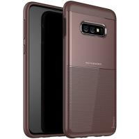 Чохол-накладка Ipaky Shield Series/Elegant Grid Design TPU Hybrid Case Samsung Galaxy S10e Brown
