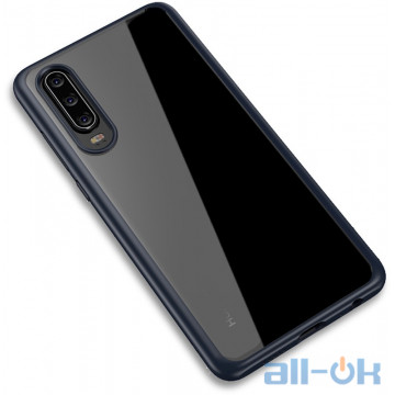 Чохол-накладка Ipaky Bright Series/TPU frame With Clear PC Case Huawei P30 Blue