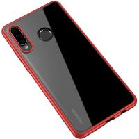 Чохол-накладка Ipaky Bright Series/TPU frame With Clear PC Case Huawei P30 Pro Red/Clear