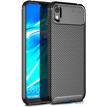 Чохол-накладка Ipaky Carbon Fiber Series/Soft TPU Case Huawei Honor 8S Black