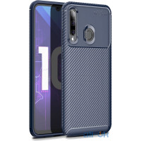Чохол-накладка Ipaky Carbon Fiber Series/Soft TPU Case Honor 10i Blue