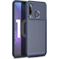 Чохол-накладка Ipaky Carbon Fiber Series/Soft TPU Case Honor 10i Blue