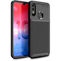 Чохол-накладка Ipaky Carbon Fiber Series/Soft TPU Case Huawei P Smart 2019 Black