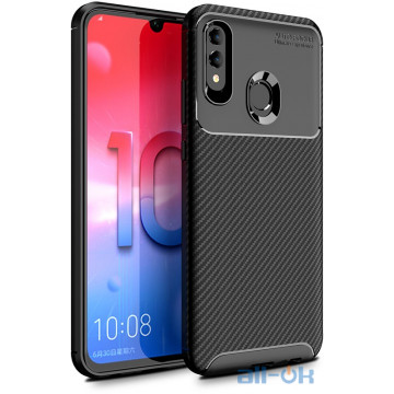 Чохол-накладка Ipaky Carbon Fiber Series/Soft TPU Case Huawei P Smart 2019 Black