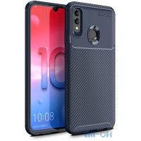 Чохол-накладка Ipaky Carbon Fiber Series/Soft TPU Case Huawei P Smart 2019 Blue