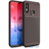 Чохол-накладка Ipaky Carbon Fiber Series/Soft TPU Case Huawei P Smart 2019 Brown