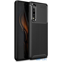 Чохол-накладка Ipaky Carbon Fiber Series/Soft TPU Case Huawei P30 Black
