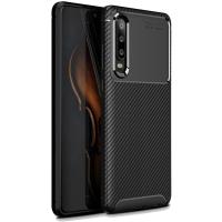Чохол-накладка Ipaky Carbon Fiber Series/Soft TPU Case Huawei P30 Black