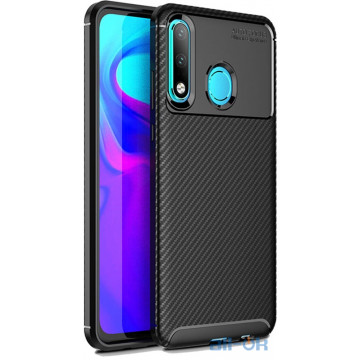 Чохол-накладка Ipaky Carbon Fiber Series/Soft TPU Case Huawei P30 Lite Black