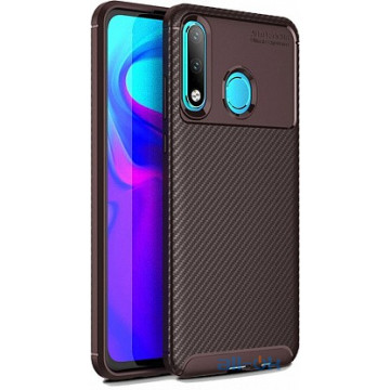 Чохол-накладка Ipaky Carbon Fiber Series/Soft TPU Case Huawei P30 Lite Blue