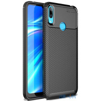 Чохол-накладка Ipaky Carbon Fiber Series/Soft TPU Case Huawei Y7 2019 Black