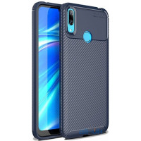 Чохол-накладка Ipaky Carbon Fiber Series/Soft TPU Case Huawei Y7 2019 Blue