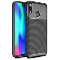 Чохол-накладка Ipaky Carbon Fiber Series/Soft TPU Case Huawei Y9 2019 Black