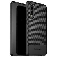 Чохол-накладка Ipaky Carbon Fiber Series/TPU Case With Carbon Fiber Huawei P30 Black