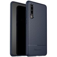 Чохол-накладка Ipaky Carbon Fiber Series/TPU Case With Carbon Fiber Huawei P30 Blue