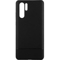 Чохол-накладка Ipaky Carbon Fiber Series/TPU Case With Carbon Fiber Huawei P30 Pro Black