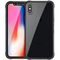 Чохол-накладка Ipaky 360° TPU Border + Transparent PC back iPhone X Black