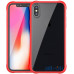 Чохол-накладка Ipaky 360° TPU Border + Transparent PC back iPhone X Red — інтернет магазин All-Ok. фото 1