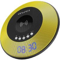 Портативна акустика AWEI Y290 Bluetooth Speaker-Wireless Charger Yellow
