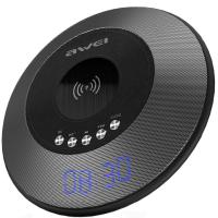 Портативна акустика AWEI Y290 Bluetooth Speaker-Wireless Charger Grey