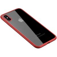 Чохол-накладка Ipaky Bright Series/TPU frame With Clear PC Case Apple iPhone X/XS Red