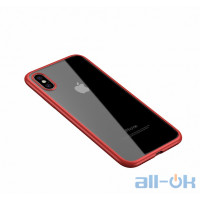 Чохол-накладка Ipaky Bright Series/TPU frame With Clear PC Case Apple iPhone XR Red