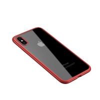 Чохол-накладка Ipaky Bright Series/TPU frame With Clear PC Case Apple iPhone XR Red