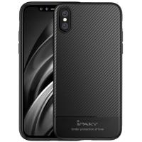 Чохол-накладка Ipaky Carbon Fiber Series/Soft TPU Case iPhone XS Black