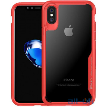 Чохол-накладка Ipaky Cucoloris Series/TPU Frame Anti-Scratch PC Case iPhone XS Max Red