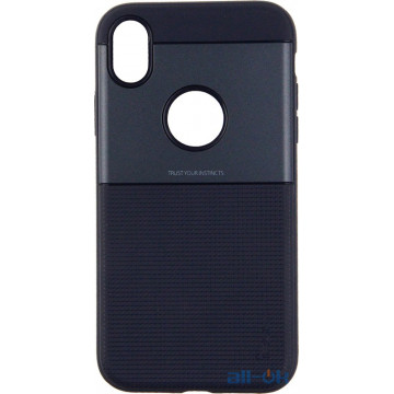 Чохол-накладка Ipaky Shield Series/Elegant Grid Design TPU Hybrid Case Apple iPhone XR Blue